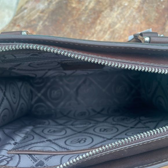 NEW! Brighton Ferrara Montecito “Leah” Woven Brown Leather Tote / Crossbody Bag - Picture 8 of 12